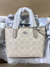 蔻馳（COACH）【品牌直供】女士CITY15小號手提單肩斜挎托特包拿鐵色CW032 曬單實(shí)拍圖