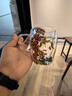 容山堂雙層隔熱玻璃杯女高顏值水杯茶杯女士個(gè)人專(zhuān)用花茶杯果汁杯 雙層防燙玻璃杯-永生花開(kāi) 曬單實(shí)拍圖