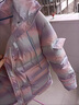 皮爾卡丹（pierre cardin）韓系超好看漸變羽絨服女小個(gè)子2024冬新款設計感保暖90白鴨絨外套 彩虹色 S 85斤-105斤內 曬單實(shí)拍圖