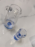 梵卡奇（FANKAQI）藍色冰山白酒杯分酒器套裝家用水晶玻璃帶刻度中式酒壺酒具 曬單實(shí)拍圖