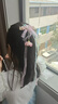 BIBK德國古裝兒童頭飾漢服發(fā)光花朵流蘇公主女寶寶發(fā)帶發(fā)夾可愛(ài)飄帶紅色 曬單實(shí)拍圖