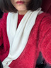 及適「蒙特勒市集」100%小山羊絨雙股夾花拉絨綿柔圓領(lǐng)套頭毛衣 石榴紅 M （15天內發(fā)貨） 曬單實(shí)拍圖