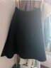 優(yōu)衣庫女裝絨面針織喇叭中裙/半身裙裙子481434 08 深灰色 S /155/64A 曬單實(shí)拍圖
