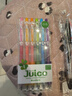 百樂(lè )（PILOT）JUICE果汁筆彩色中性筆0.5簽字筆按動(dòng)水筆文具套裝手賬高顏值 閃亮色系6色套裝LJU-60EF-6C 曬單實(shí)拍圖