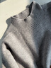 初申秋冬全羊毛衫女半高領(lǐng)經(jīng)典百搭保暖毛衣打底衫S54Y087 淺灰色 XL 曬單實(shí)拍圖