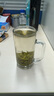青蘋(píng)果帶把茶杯水杯 啤酒杯扎啤杯 無(wú)鉛玻璃杯飲料杯可樂(lè )杯 320ML 曬單實(shí)拍圖