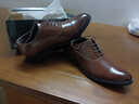 歐倫啄木鳥(niǎo)三接頭皮鞋男士商務(wù)正裝手工真皮棕色夏季男鞋英倫結婚新郎牛津鞋 茶色 42 曬單實(shí)拍圖