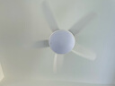 美的（Midea）風(fēng)扇燈餐廳吊扇燈led臥室52寸開(kāi)葉扇全光譜五葉扇熟睡風(fēng)包安裝 曬單實(shí)拍圖