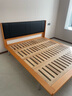 NORHOR北歐表情素住/包豪斯中古FANCY全真皮高背薄靠背齊邊懸浮平臺床G 【現貨】蜜蠟色款 1800mm*2000mm 曬單實(shí)拍圖