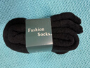 浪莎（LangSha）輕奢加厚襪子女小腿襪秋冬季加絨高筒棉襪冬天羊毛襪保暖腳長(cháng)筒長(cháng) 2雙 黑色裝 均碼(加絨加厚) 曬單實(shí)拍圖