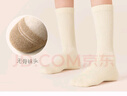 棉竹屋羊毛襪子女24年冬季新品加絨加厚長(cháng)筒襪保暖抗菌女士中筒襪4雙 曬單實(shí)拍圖