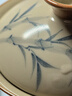 兮元記手繪豆黃汝窯三才蓋碗大號帶蓋單個高檔家用陶瓷茶杯功夫茶具茶碗 豆黃汝窯醉陌蓋碗-惜竹-禮盒裝 曬單實拍圖