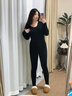 貓人德絨保暖內衣女2025秋冬季發(fā)熱秋衣秋褲無(wú)痕修身顯瘦無(wú)縫美體套裝 曬單實(shí)拍圖