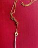 周六福18K金項鏈女O字鏈素鏈鎖骨鏈生日禮物 黃18K 約1.6g-47cm 曬單實(shí)拍圖