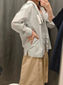 優(yōu)衣庫男裝/男女同款寬松條紋襯衫/長(cháng)袖襯衣休閑480763 62 粉藍色 S /165/84A 曬單實(shí)拍圖