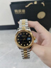 勞力士王子瑞士認證日志型男士手表全自動(dòng)機械表防水夜光商務(wù)名牌專(zhuān)用腕表 間金黑面 42mm 曬單實(shí)拍圖