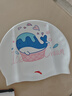 安踏兒童泳帽男女童長(cháng)發(fā)小孩不勒頭3-6-12歲護耳加大防水游泳帽硅膠 【小藍鯨】舒適無(wú)感/適用3-14歲 曬單實(shí)拍圖