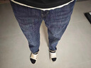 潮與共美式重磅復古工裝褲子男秋季牛仔褲男寬松直筒春秋潮牌休閑長(cháng)褲男 藍色 30 適合120-130斤 曬單實(shí)拍圖