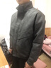 真維斯（Jeanswest）秋冬季新款加棉加厚皮衣男士保暖立領(lǐng)夾克防風(fēng)百搭休閑外套男裝 黑灰 常規 XL 130-160斤 曬單實(shí)拍圖
