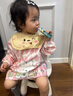 吉姆沃克新款兒童罩衣寶寶反穿衣秋冬小孩防臟水晶絨防水吃飯嬰兒圍兜護衣 花甜兔憩【25秋冬新款】 100碼16#【建議身高85-95cm】 曬單實(shí)拍圖