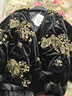 三吉黑花【祈愿】新中式國風冬季羽絨服90鵝絨2024新款超好看百搭 黑金(鵝絨) S 曬單實拍圖