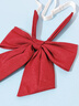 皓梵潔領(lǐng)結女紅色領(lǐng)結蝴蝶結jk學(xué)院風(fēng)黑色校服襯衫學(xué)生演出領(lǐng)花次日達 蝴蝶結領(lǐng)花酒紅色1條15*15cm 曬單實(shí)拍圖
