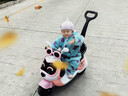 萌嘟嘟兒童電動(dòng)摩托車(chē)寶寶三輪車(chē)遙控1-7歲小孩可坐人充電大號玩具童車(chē) 頂配推把粉色+加大電瓶+大座椅+安全帶 曬單實(shí)拍圖