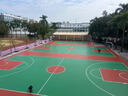 硅pu球場(chǎng)地坪漆籃球場(chǎng)羽毛球場(chǎng)地膠材料施工廠(chǎng)家學(xué)校地面彈性材料 3mm 曬單實(shí)拍圖