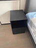 捷順行極簡(jiǎn)床頭柜設計師黑色床邊柜侘寂風(fēng)赤貧現代 A款黑色 46*40*48 曬單實(shí)拍圖