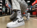 耐克（NIKE）【定制球鞋】 Air Force 1 空軍一號 萬(wàn)花弄 堅如磐石 低幫 板鞋 白色 40 曬單實(shí)拍圖