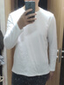 京東京造【情侶純棉T】長(cháng)袖t恤男男女秋季新款衣服打底衫 白色 XL 曬單實(shí)拍圖