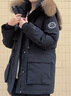 波司登（BOSIDENG）商場同款90鵝絨羽絨服女極寒連帽收腰大毛領蓬松親子保暖外套 黑色8056 S 160/84A 體重約100-110斤 曬單實拍圖