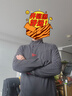 KLATTERMUSEN攀山鼠10055胡戈男款半拉鏈套頭帽衫-Huge Zip Sweater M's 962RavenBurnt Russet烏黑紅褐 S 曬單實(shí)拍圖