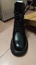 熱風(fēng)（Hotwind）黑色馬丁靴女2025年冬季新款厚底增高短靴氣質(zhì)百搭工裝靴女鞋子 01黑色 36 曬單實(shí)拍圖