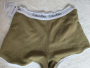 Calvin Klein內衣【摩登引力帶】女士本命年ck家居外穿睡褲辣妹運動(dòng)短褲 LKS-棕櫚綠 XS 曬單實(shí)拍圖
