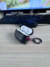 斯幻柯適用AirPods Pro2代保護套Apple藍牙pro2代耳機套耳機殼airpods pro1代透明磨砂殼-電音-黑紅色 曬單實(shí)拍圖