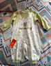 優(yōu)奇嬰兒衣服男女寶寶春秋長(cháng)袖連體衣嬰幼兒早秋外出假兩件哈衣爬爬服 曬單實(shí)拍圖