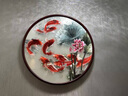 瑪朵維汀荷花九魚(yú)純手工蘇州刺繡祝壽送禮蘇繡成品掛畫(huà)客廳入戶(hù)玄關(guān)裝飾畫(huà) 畫(huà)芯直徑80cm 帶框86*86cm 曬單實(shí)拍圖
