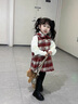 G.DUCKKIDS小黃鴨童裝女童連衣裙秋冬兒童小香風(fēng)背心裙小女孩過(guò)年拜年服套裝 背心裙+打底衫 100 建議2~3歲【 90-100cm】cm 曬單實(shí)拍圖