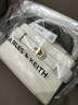CHARLES&KEITH鱷魚(yú)紋凱莉包手提斜挎婚包包女包生日禮物CK2-50270880-1 Ivory象牙色 S 曬單實(shí)拍圖