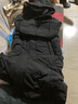 鴨鴨（YAYA）王一博同款冰殼零下20度羽絨服男女長(cháng)款過(guò)膝極寒加厚保暖東北外套 青光黑【王一博力薦】 3XL 190/104A 曬單實(shí)拍圖