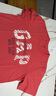 GAP男女裝2025春季新款純棉印花logo圓領(lǐng)短袖T恤藝術(shù)感上衣725626 西瓜紅 S (165/88A)亞洲尺碼 曬單實(shí)拍圖