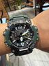 卡西歐（CASIO）【送禮物】手表男G-SHOCK大泥王黑金太陽能電波潮流運(yùn)動(dòng)電子表 GWG-B1000-3APR三代泥王-摩登綠 曬單實(shí)拍圖