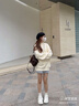 VEOX毛衣女針織衫女2025新款白色棋盤(pán)格秋冬季韓系慵懶風(fēng)寬松加厚 米白色格子毛衣 M 95斤-105斤 曬單實(shí)拍圖