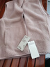 無(wú)印良品（MUJI）女式 長(cháng)毛抓絨背心 馬甲馬夾女款25年秋冬搖粒絨女裝BB2T8C5A 煙熏粉色 S （155/80A） 曬單實(shí)拍圖