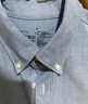 無(wú)印良品（MUJI） 男式 棉水洗牛津 紐扣領(lǐng)短袖襯衫 純棉全棉襯衣外套 ACC01C2S 薩克森藍 XS  (160/80A) 曬單實(shí)拍圖