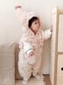班喜迪嬰兒羽絨服連體衣冬季女寶寶衣服白鴨絨嬰幼兒加厚連帽外出服秋冬 米色 73 曬單實(shí)拍圖