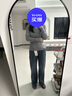 三彩2025秋季新款休閑牛仔褲高腰直筒褲長(cháng)褲顯瘦M 曬單實(shí)拍圖