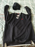 查爾斯桃心衛衣男假兩件圓領(lǐng)春秋季新款寬松套頭學(xué)生上衣服外套 黑色 2XL  曬單實(shí)拍圖