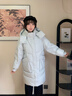 BOSIDENG25新款羽絨服女中長(cháng)款90絨連帽時(shí)尚休閑厚冬季保暖外套B250245252 薄荷茶綠4907-趨勢推薦 M 165/88A 體重約110-120斤 曬單實(shí)拍圖